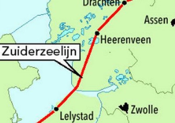 Zuiderzeespoorlijn provincie Fryslân